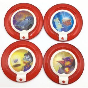 Disney Infinity Power Disc Lot Merlin Summon Scrooge McDuck Zurg Wrath Chrome